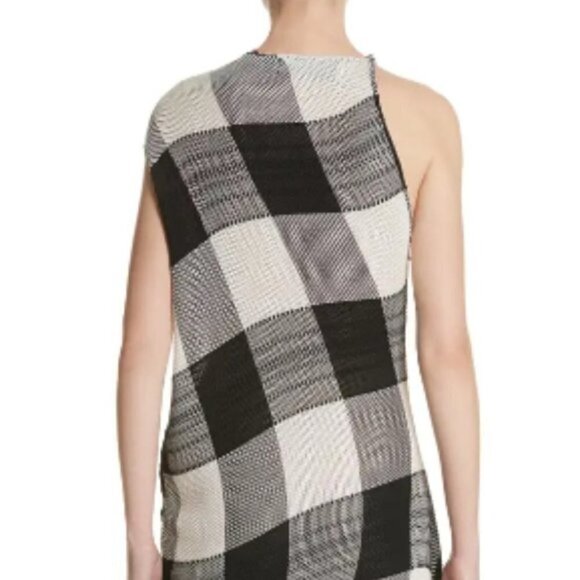 Marques'Almeida Asymmetrical Gingham Sheath Dress - Picture 8 of 13